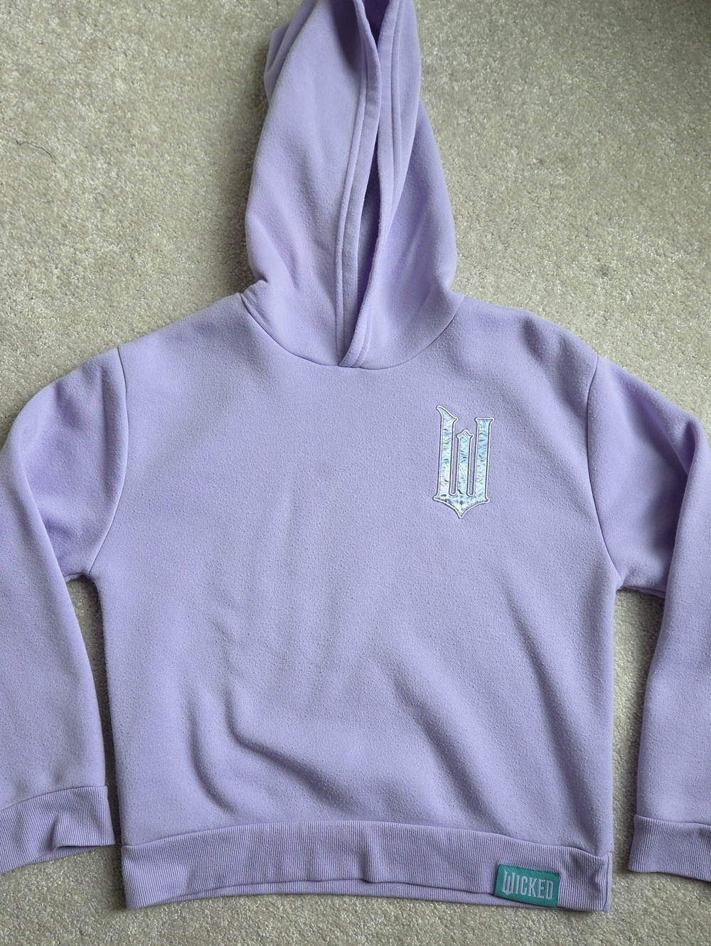 Girls "Wicked" Lavendar Hoodie Size 10/12, Large